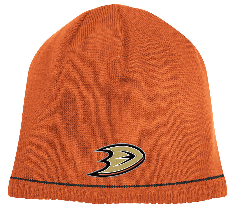 Anaheim Ducks Orange/Black Reebok NHL Reversible 760 Knit Hat