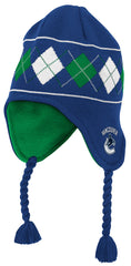Vancouver Canucks Blue Reebok NHL Argyle Knit Hat
