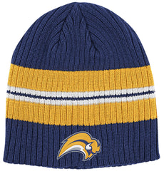 Buffalo Sabres Buffaslug Navy Reebok NHL Striped Knit Hat