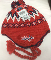 Washington Capitals Red Reebok NHL Tassle Knit Hat