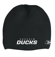 Anaheim Ducks White/Black Reebok NHL Reversible 560 Knit Hat