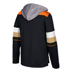 678F Anaheim Ducks Adidas Black Platinum Jersey Hood Hoodie