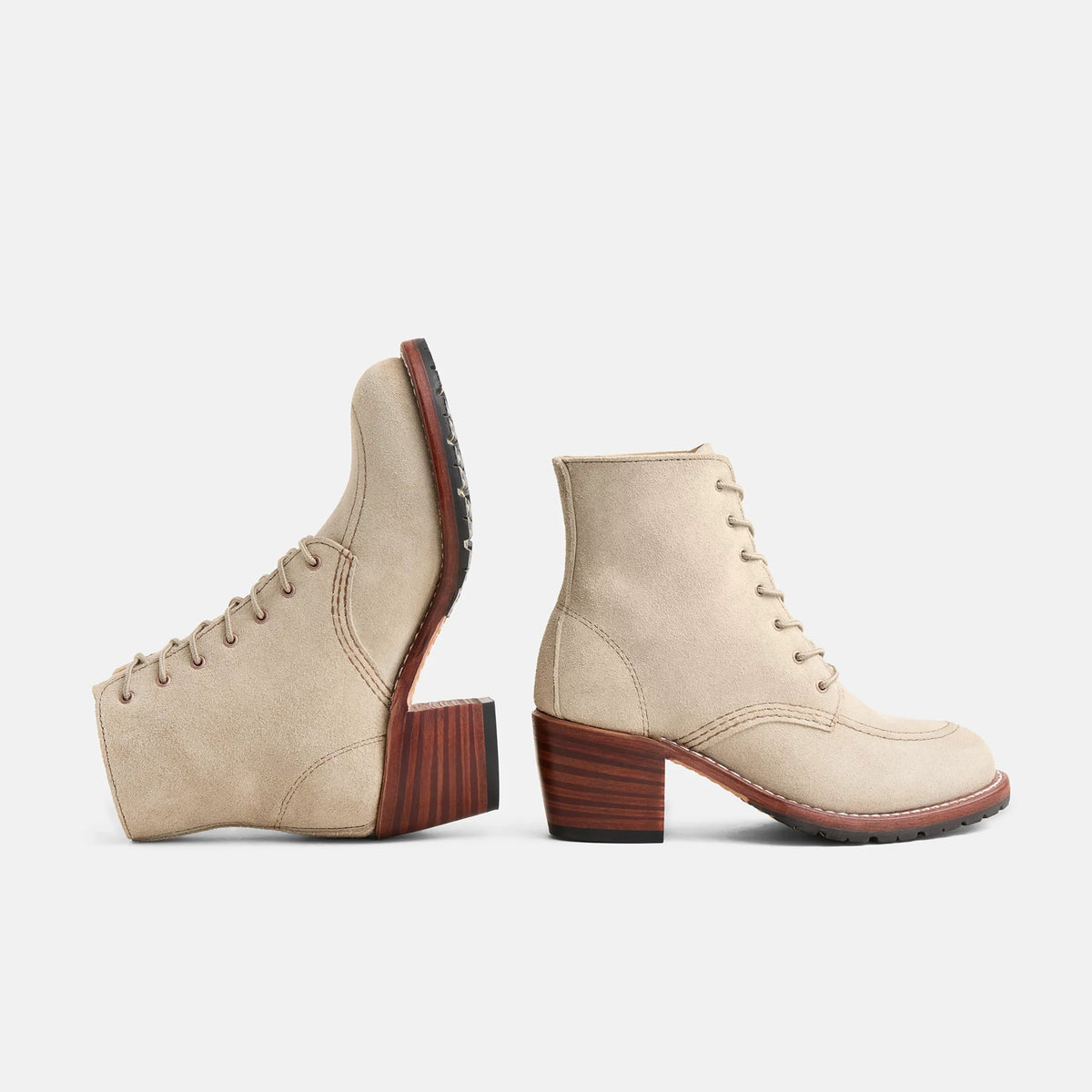 Clara Heeled Boot in White Leather 3409 | Red Wing Heritage | Red Wing Shoes Women