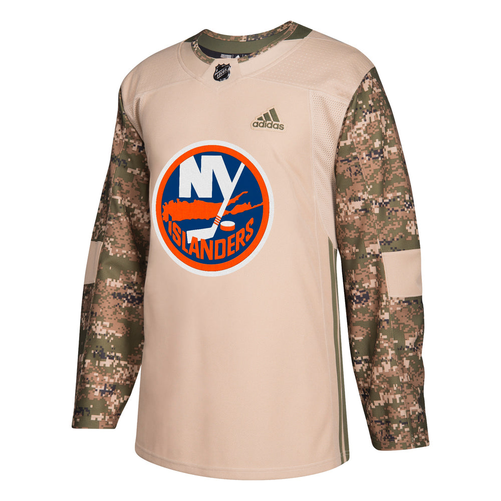 Military Camo Khaki New York Islanders 258J Adidas NHL Authentic Pro J