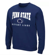 Colosseum Penn State Nittany Lions Navy Crewneck Fleece NCAA Sweatshir