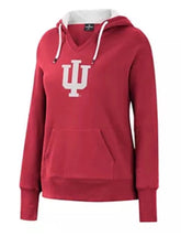 Colosseum LADIES Indiana Hoosiers Red Pullover Fleece NCAA Hoodie