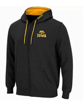 Colosseum Iowa Hawkeyes NCAA Black Full Zip Fleece