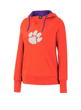 Colosseum LADIES Clemson Tigers Orange Pullover Fleece NCAA Hoodie