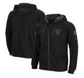 Colosseum Villanova Wildcats NCAA Black Full Zip Fleece