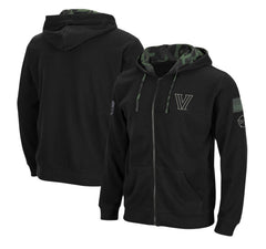 Colosseum Villanova Wildcats NCAA Black Full Zip Fleece