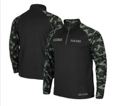 Colosseum NCAA Georgia Tech Yellowjackets 1/4 ZIP Military Camo Pullov