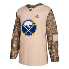 Buffalo Sabres Military Camo Khaki 258J Adidas NHL Pro Jersey