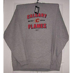 Calgary Flames Reebok Glory Days Ash 80/20 Fleece Hoodie
