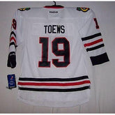 TOEWS Chicago Blackhawks Reebok Premier 7185 Away White Jersey
