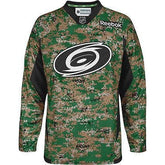 Military CAMO Carolina Hurricanes Reebok Premier Jersey