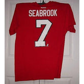 SEABROOK #7 Chicago Blackhawks Reebok Player Name & Number T-Shirt Red