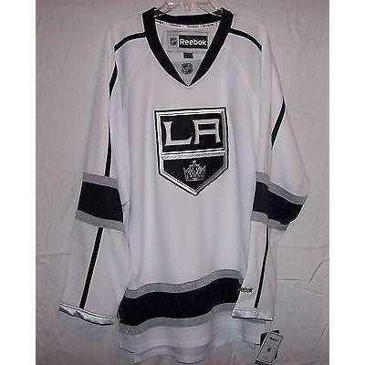 Los Angeles Kings YOUTH Reebok Premier 7185 White Grey Jersey