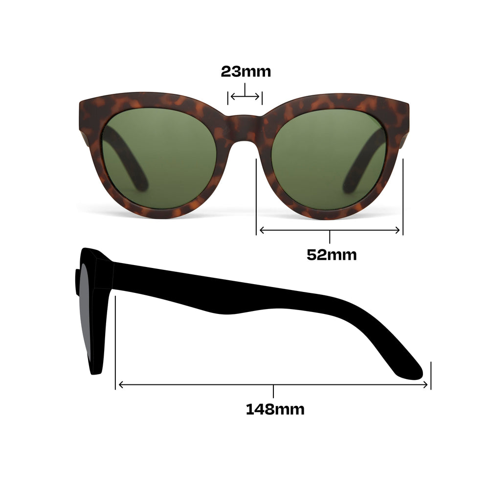 Florentin Black Tortoise Traveler Sunglasses