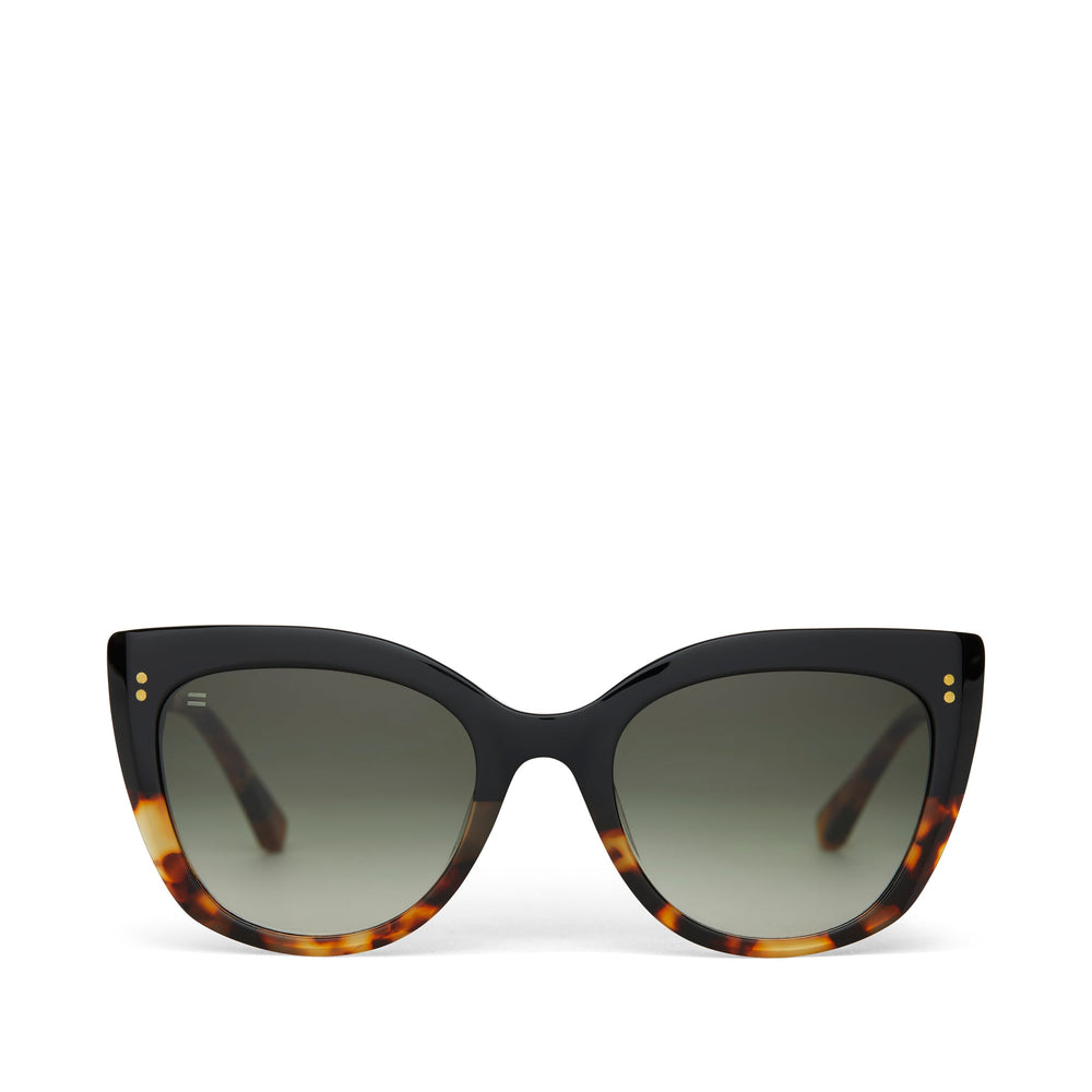 Sophia Black Tortoise Fade Handcrafted Sunglasses