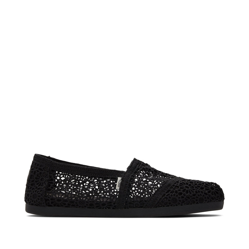 Alpargata Black Moroccan Crochet