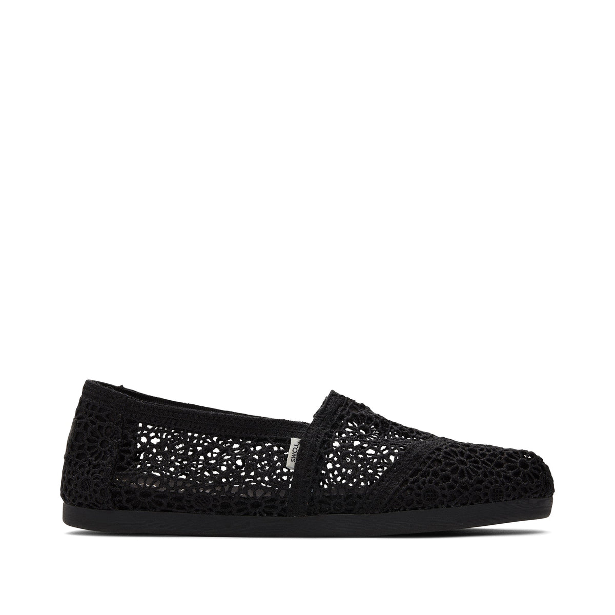 Alpargata Black Moroccan Crochet