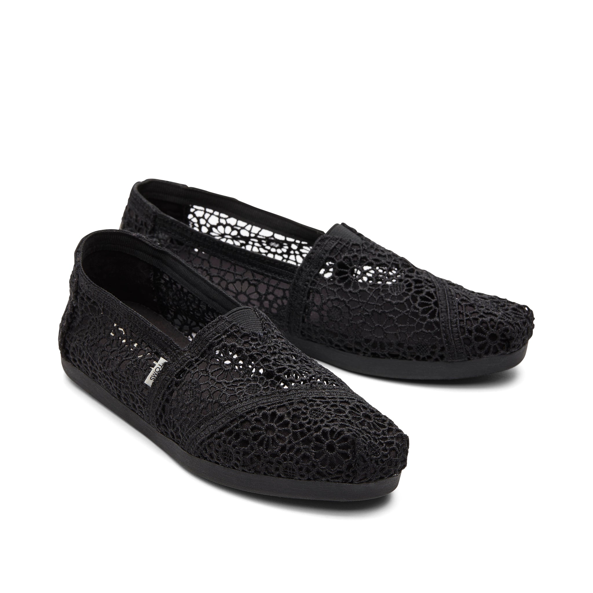 Alpargata Black Moroccan Crochet