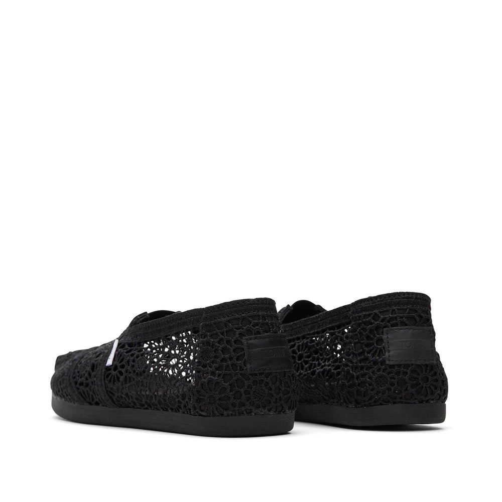 Alpargata Black Moroccan Crochet