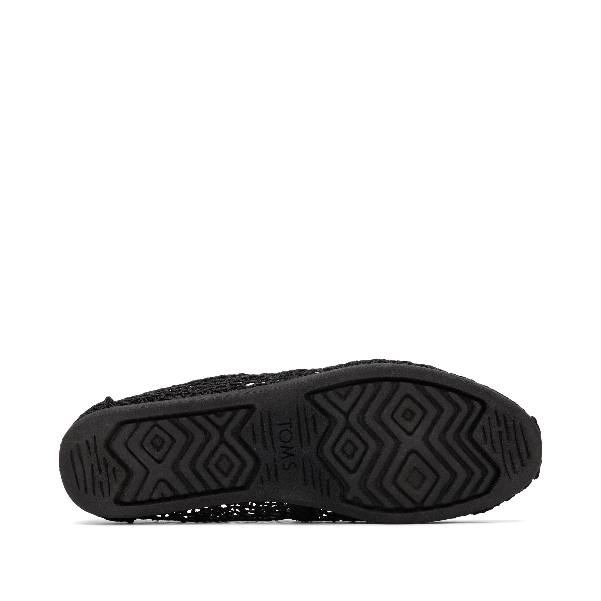 Alpargata Black Moroccan Crochet