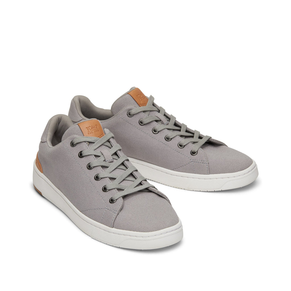 TRVL LITE Grey Canvas Lace-Up Sneaker