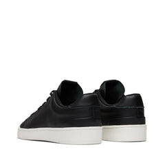 TRVL LITE Black Leather Lace-Up Sneaker