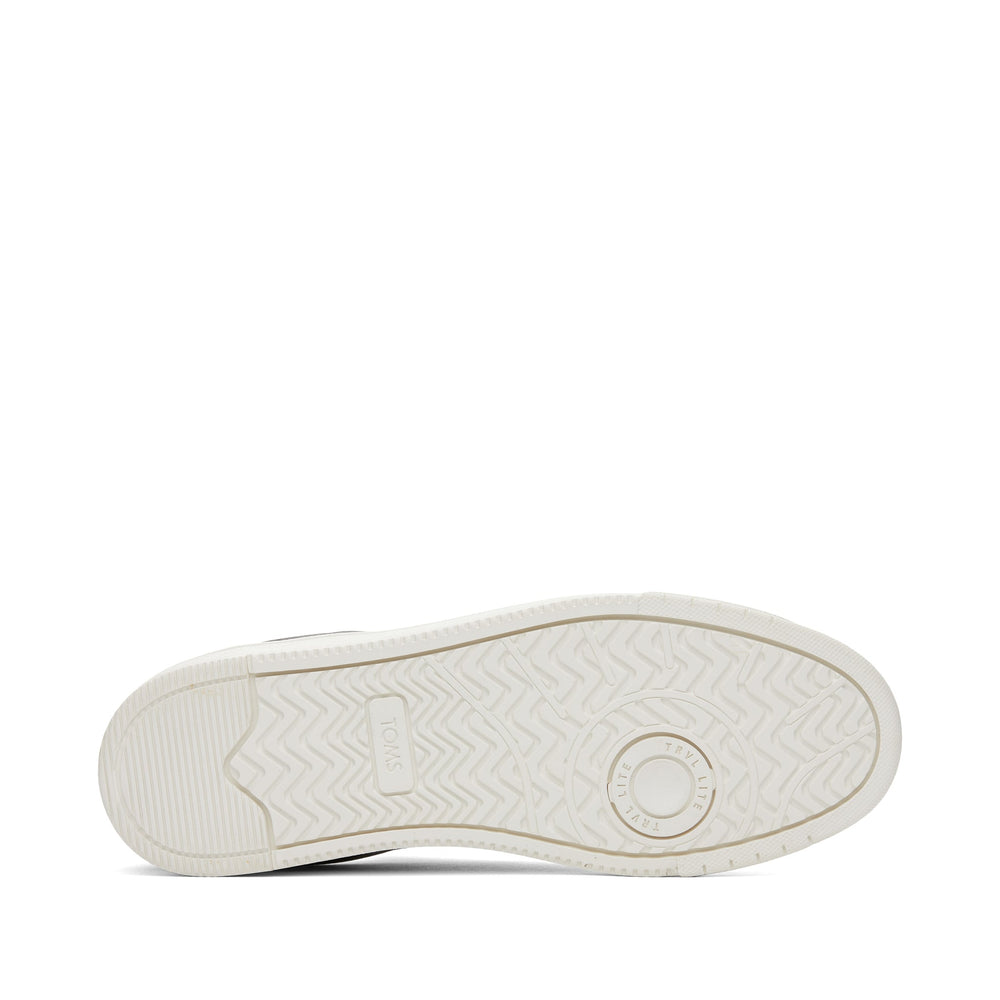 TRVL LITE Black Leather Lace-Up Sneaker