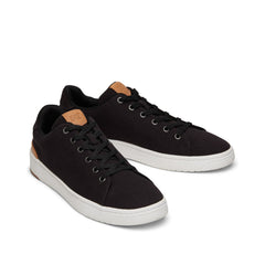 TRVL LITE Black Canvas Lace-Up Sneaker