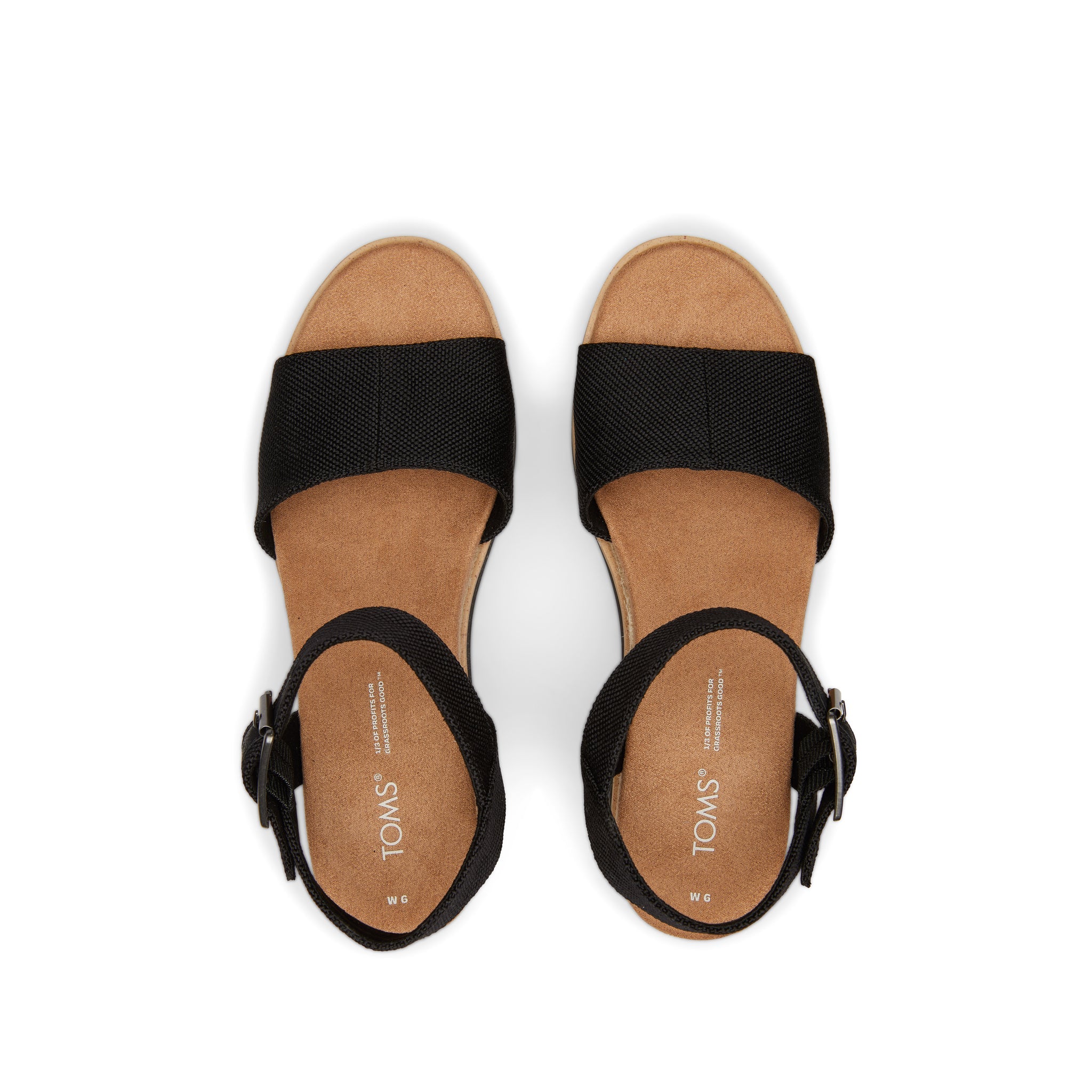 Diana Black Wedge Sandal