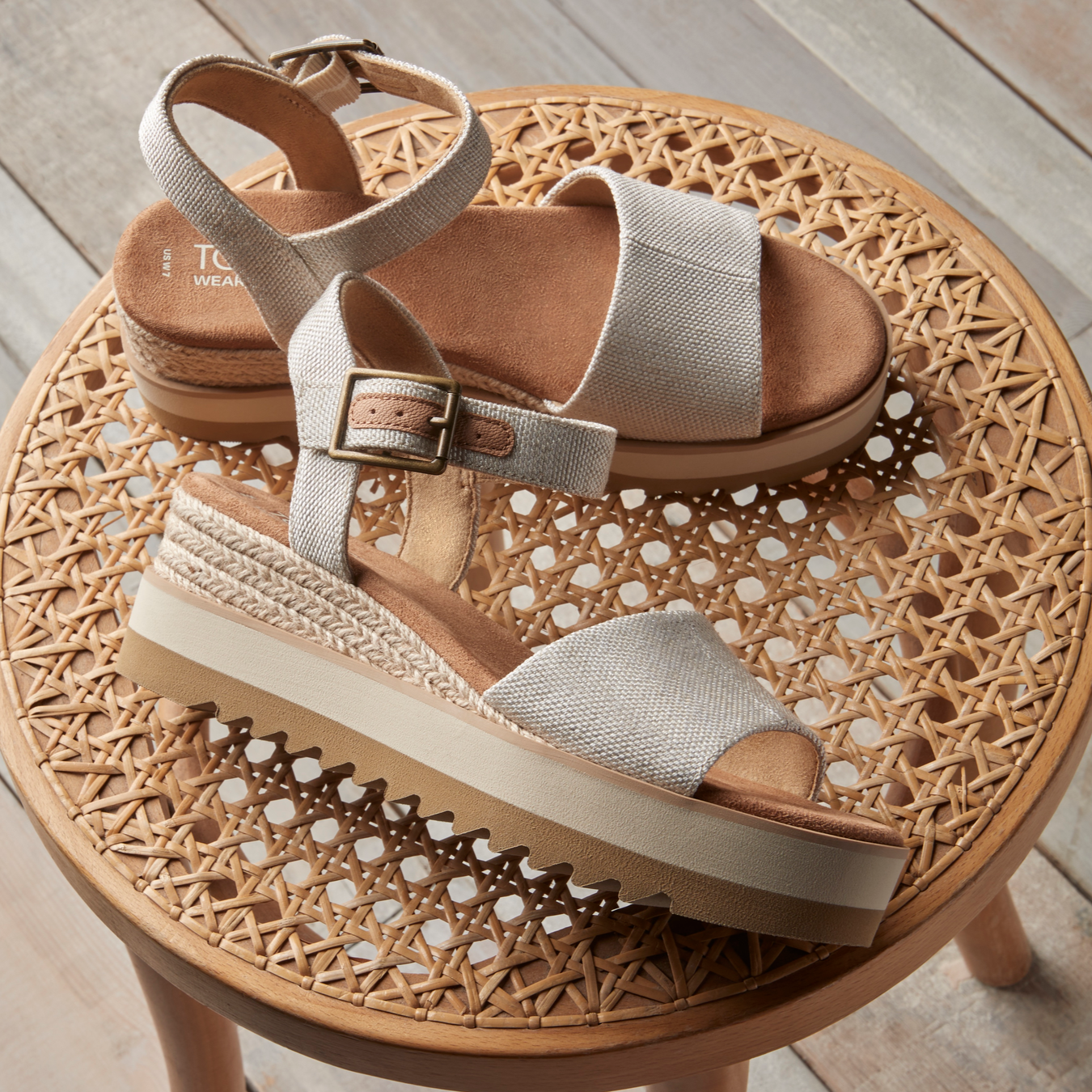 Diana Natural Wedge Sandal