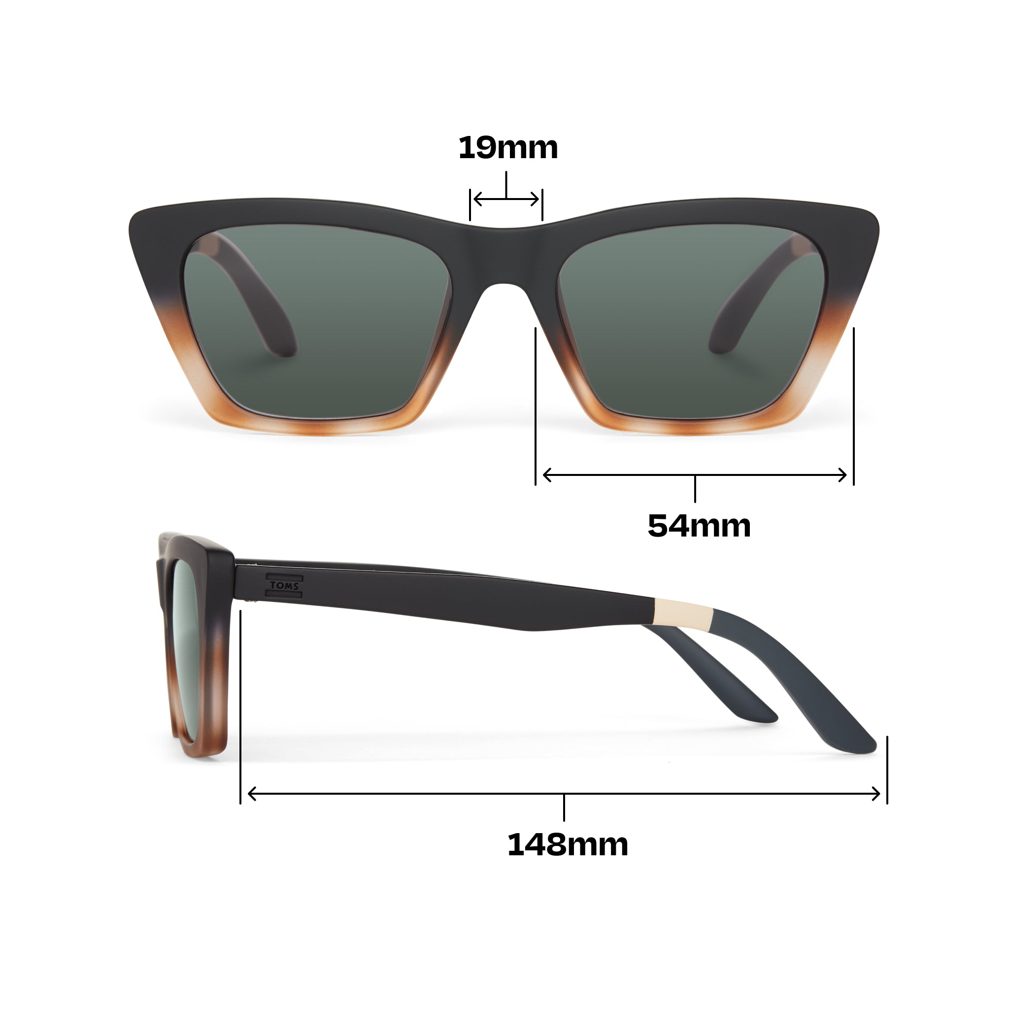 Sahara Black Honey Tortoise Fade Traveler Sunglasses