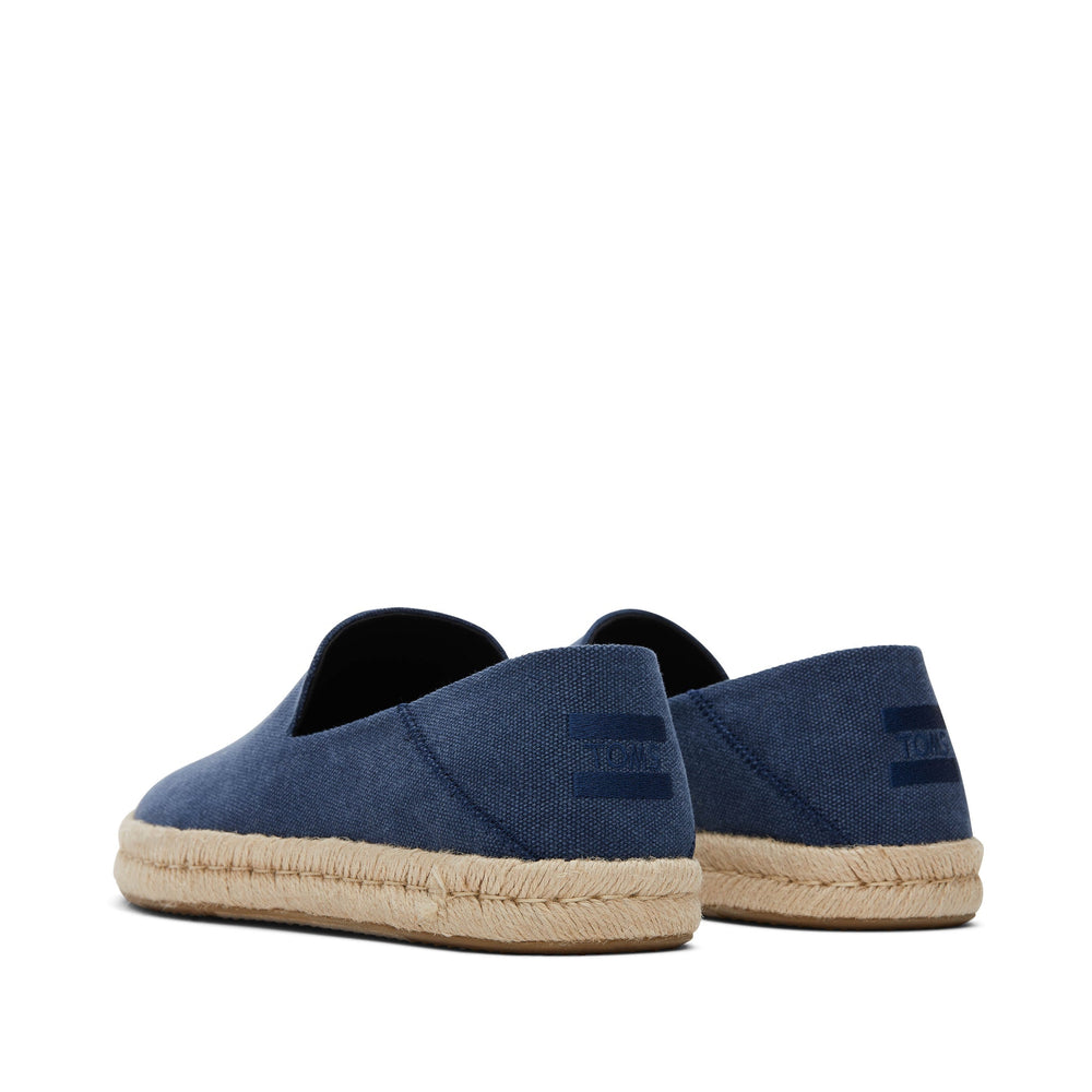 Santiago Loafer Navy Recycled Cotton Canvas