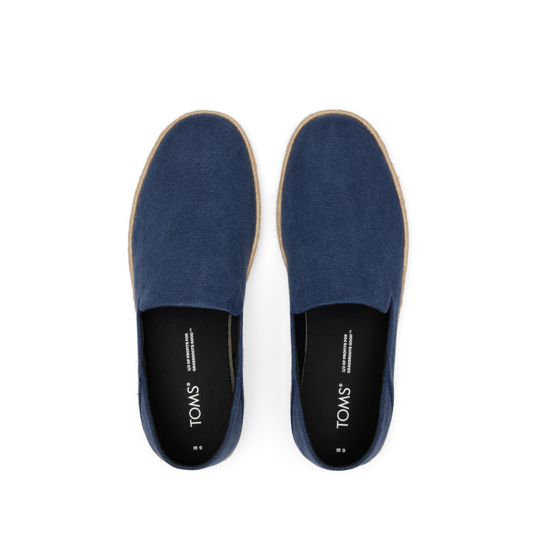 Santiago Loafer Navy Recycled Cotton Canvas