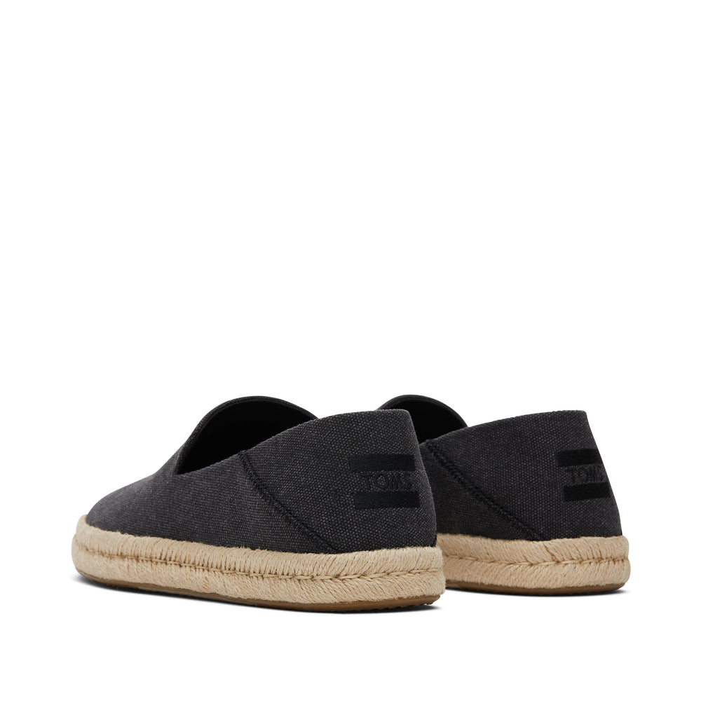 Santiago Loafer Black Recycled Cotton Canvas