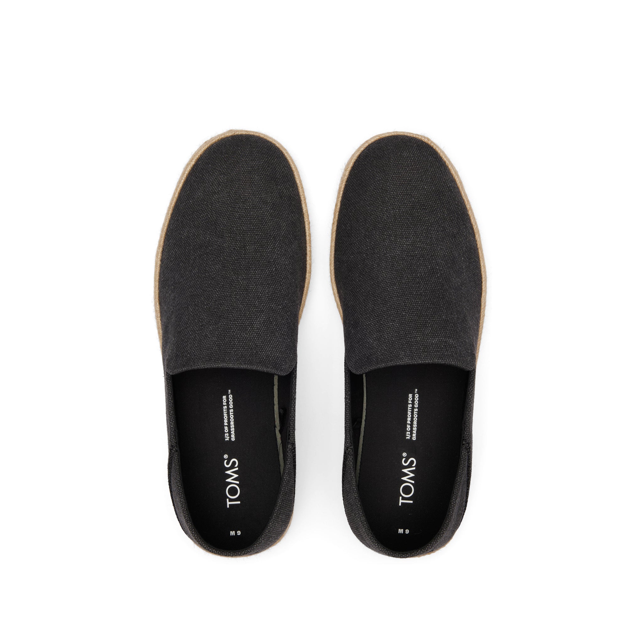 Santiago Loafer Black Recycled Cotton Canvas