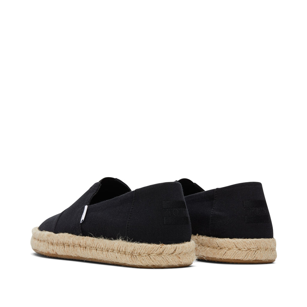Alpargata Black Recycled Cotton Rope 2.0 Espadrille
