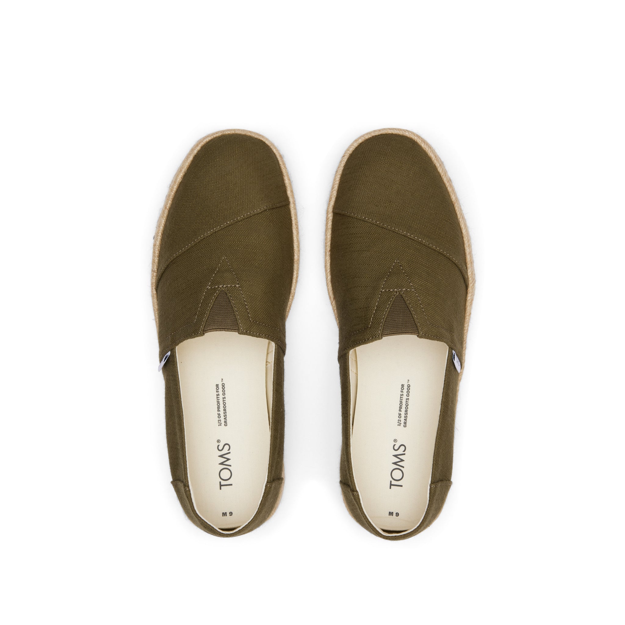 Alpargata Rope 2.0 Espadrille Olive Recycled Cotton Slubby Woven