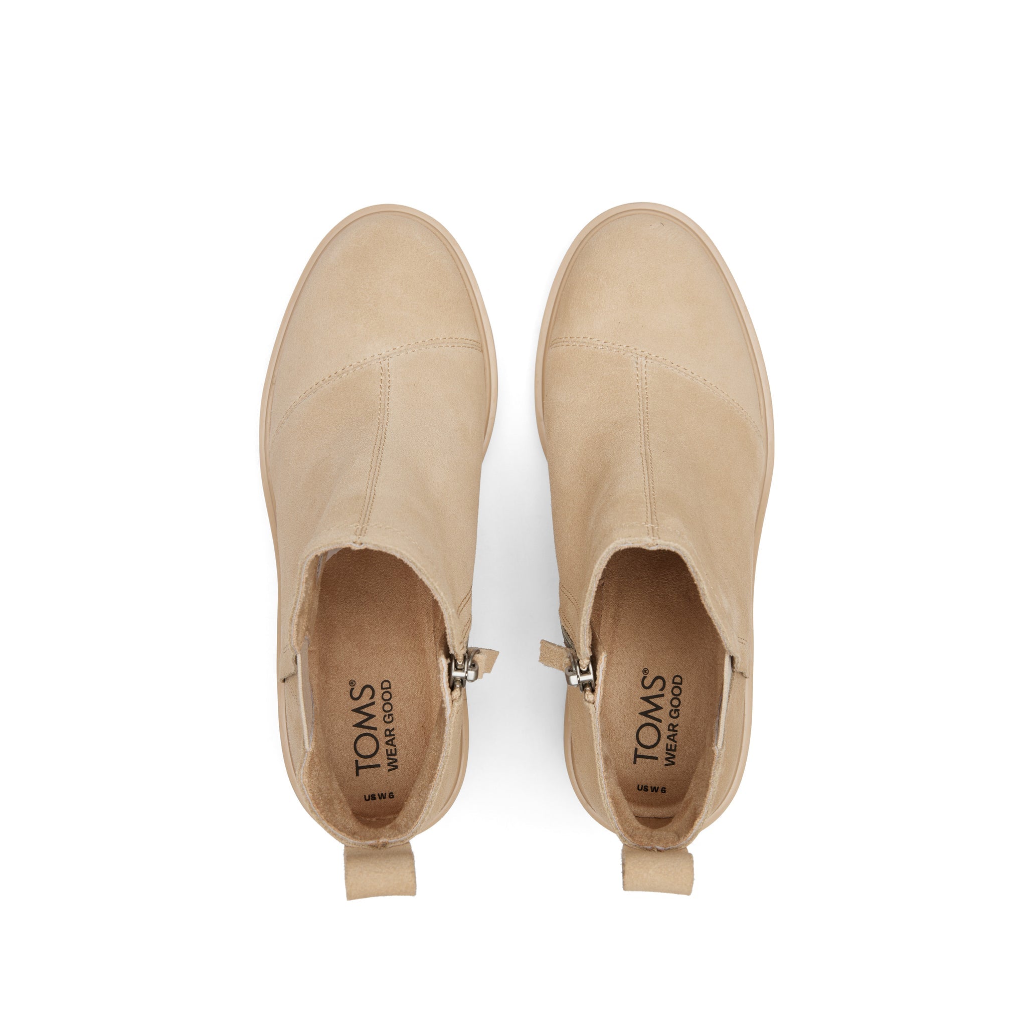 Maude Oatmeal Suede Wedge Boot