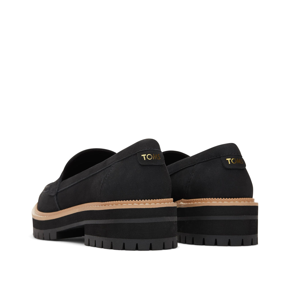 Cara Black Leather Loafer