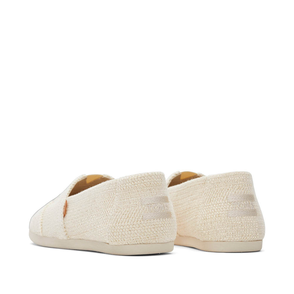 Alpargata Classic Natural Undyed Metallic Linen Stripe