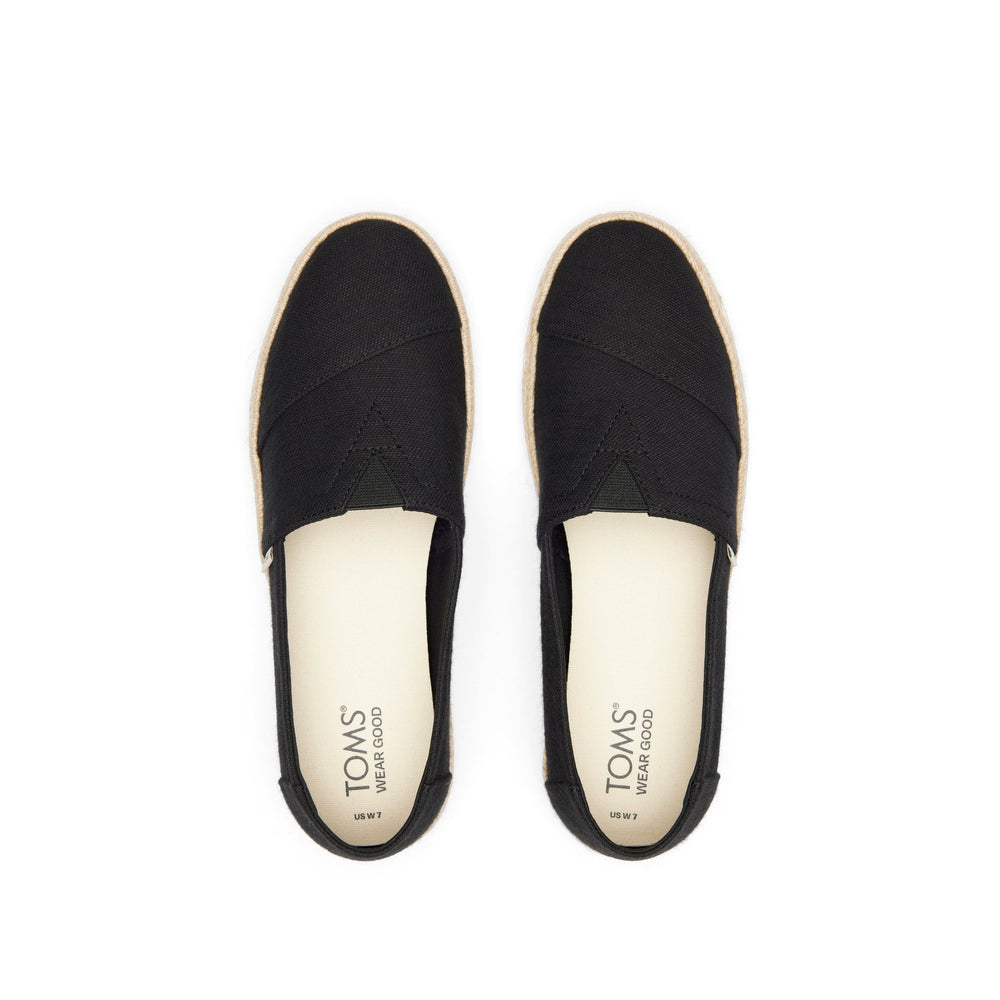 Alpargata Rope 2.0 Black Recycled Cotton Espadrille