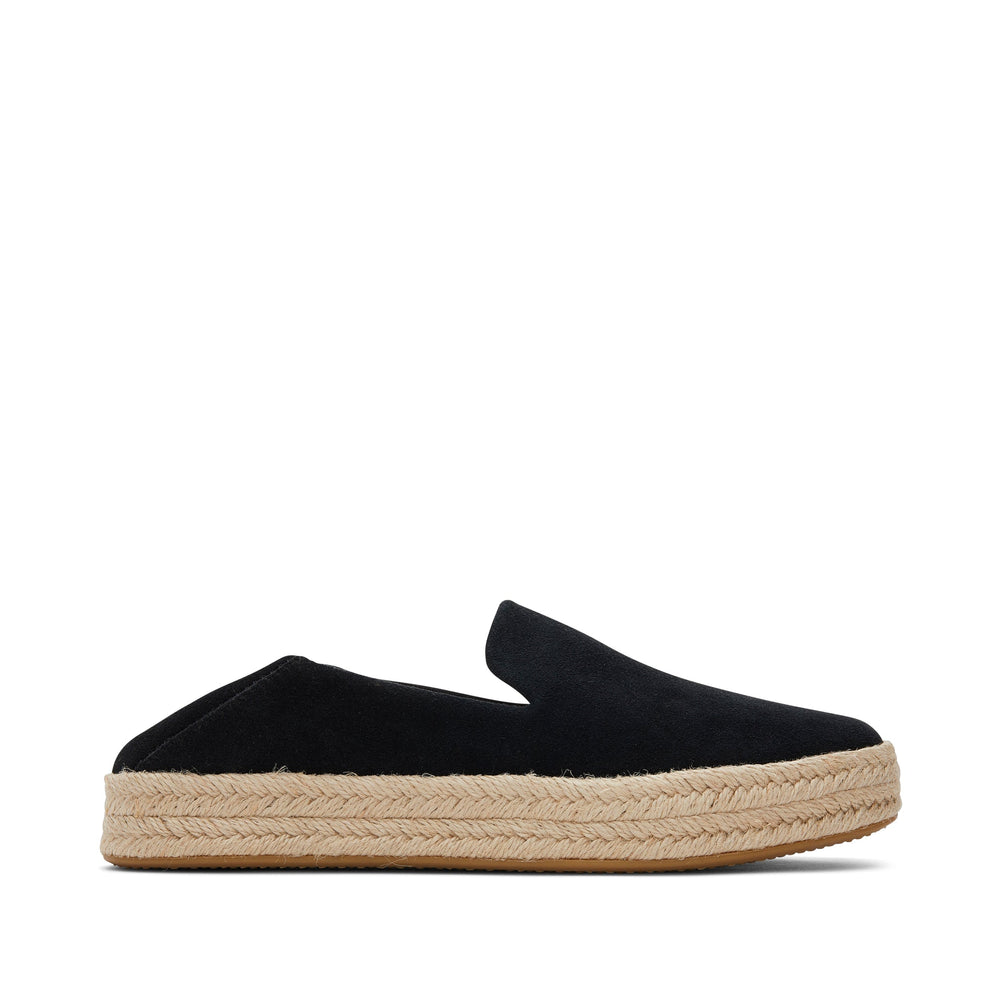 Carolina Black Suede Espadrille