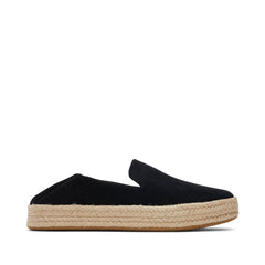 Carolina Black Suede Espadrille