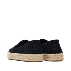 Carolina Black Suede Espadrille