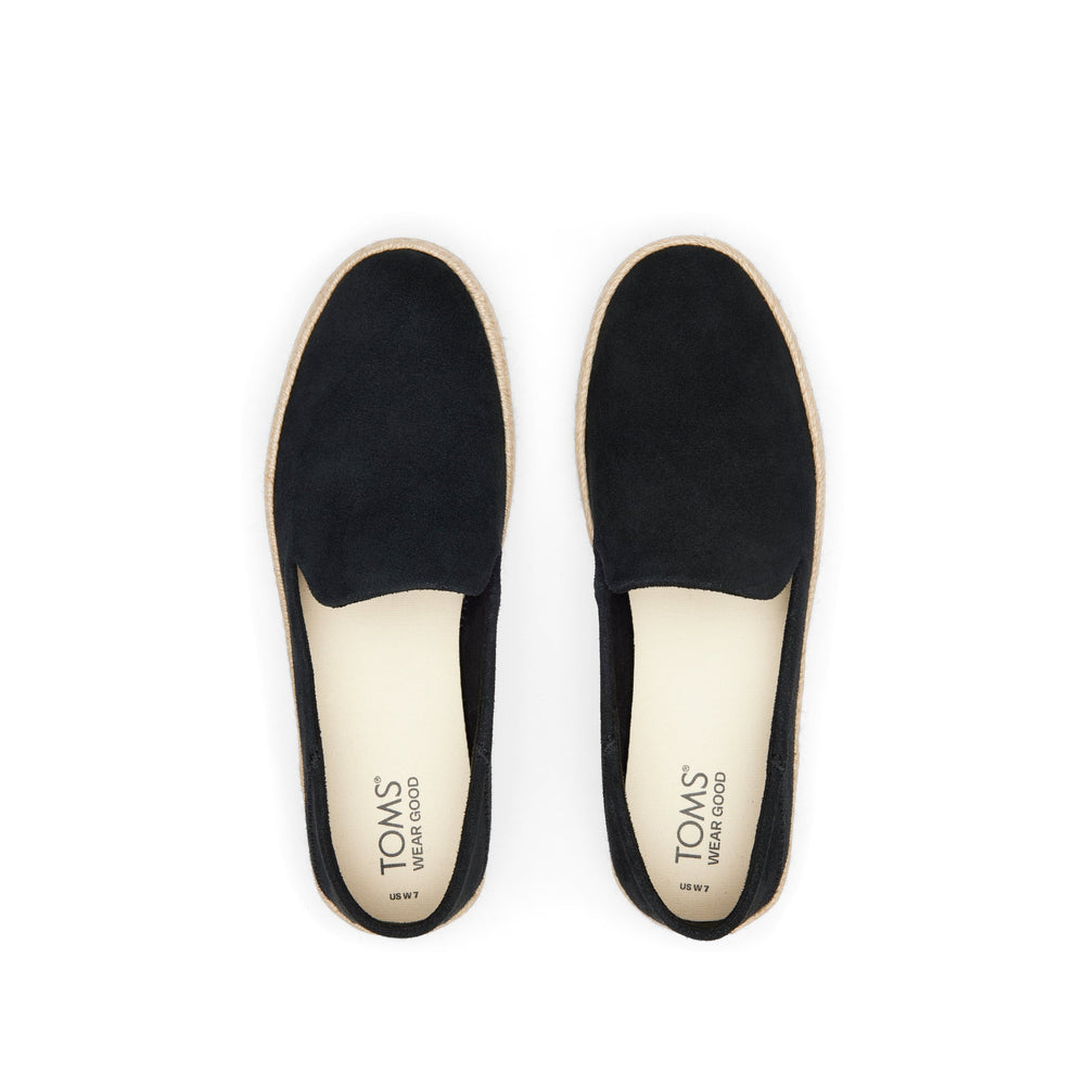 Carolina Black Suede Espadrille