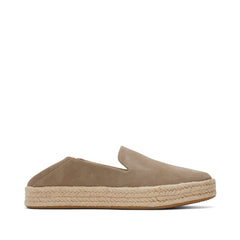 Carolina Taupe Suede Espadrille